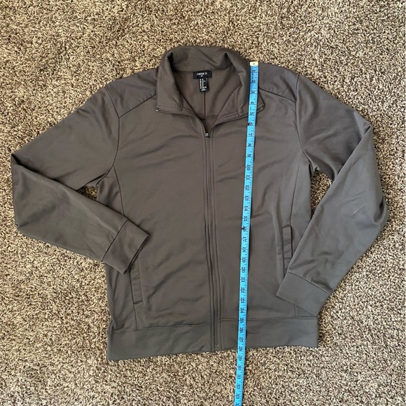 Forever 21 Army Green Men’s Zip Up Sweatshirt - Picture 2 of 9